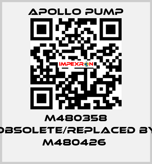 M480358 obsolete/replaced by M480426  Apollo pump