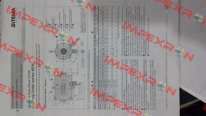 KFH 050 70 Sitema