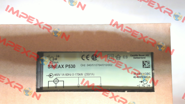 Sineax P 530 Ord:040/510764/010/002 Gossen Metrawatt