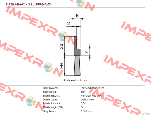 STL3002-K21  Mink Bürsten