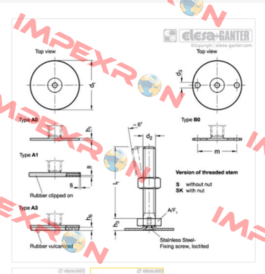 GN 40-50-M10-80-A1-SK Elesa Ganter