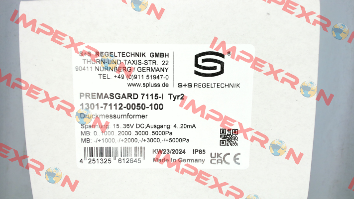 Premasgard 7115-I S+S REGELTECHNIK