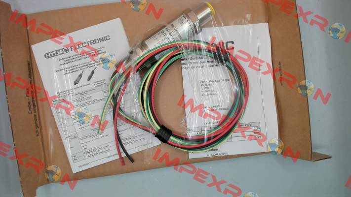 P/N: 921758, Type: HDA 47F9-A-3000-DS-000(PSI)72inch Hydac