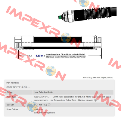 COAX 21/8SS L1 Elaflex