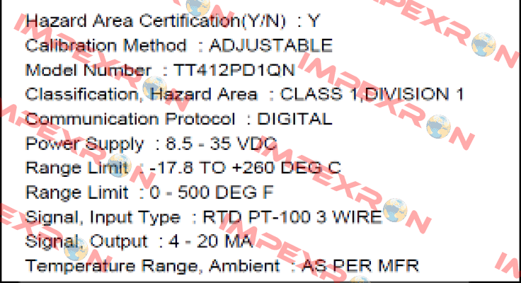 TT412PD1QN  Minco