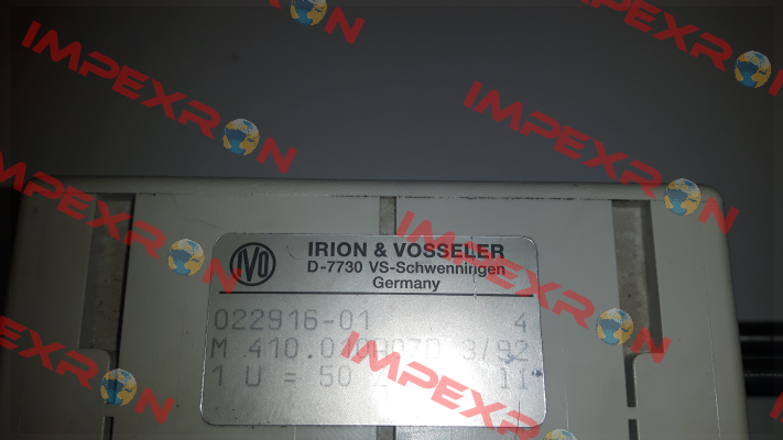 M 410.010A07F	  Irion-Vosseler