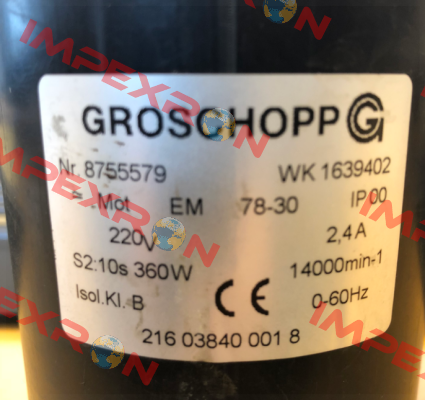 8755579 WK 1639402 oem  Groschopp