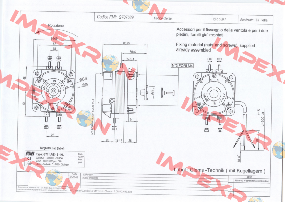 GT 11 A/E-5 FMI (Fan Motors Italia)