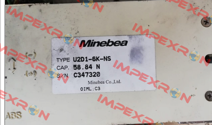 U2D1-6K-NS S/N:C347320 Minebea