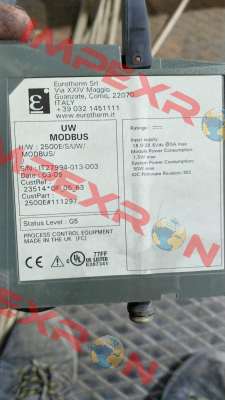 2500E/S/UW/MODBUS Eurotherm