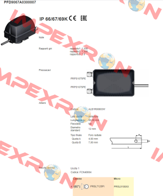 PFD9067A0300007 Ter Tecno Elettrica Ravasi