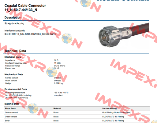 SUH00555 Huber Suhner