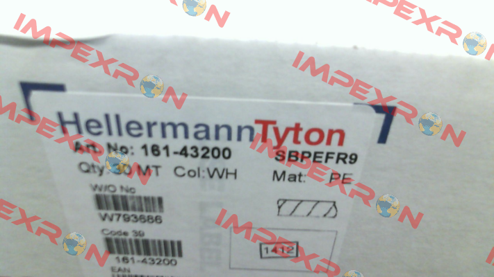 p/n: 161-43200; Type: SBPEFR9 Hellermann Tyton