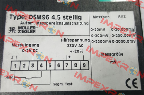 DSM96 4.5 stellig obsolete  Müller Ziegler