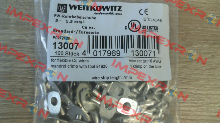 13007(1 pack 100 pcs) WEITKOWITZ