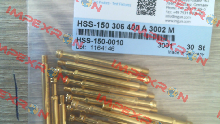 HSS-150-0010 Ingun