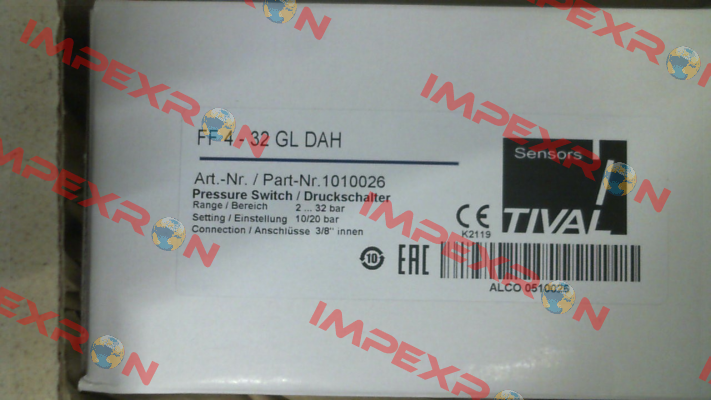 Type: FF4- 32 GL DAH (Art.Nr.1010026) Tival-Sensors