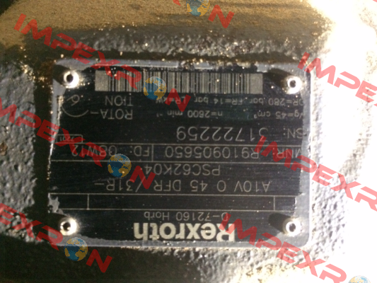 R910905650 / 	A  A10V O 45 DFR /31R-PSC62K04  Rexroth