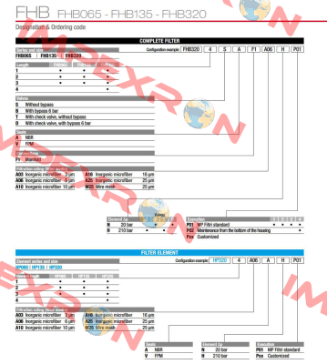 FHB-135-1-B-A-F1-A10-N-P01 MP Filtri