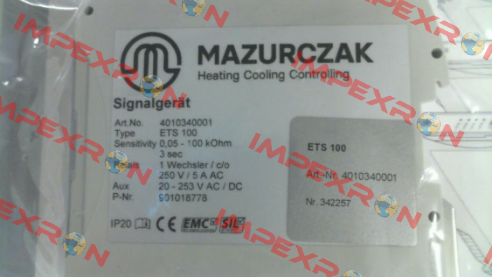 P/N: 4010340001, Type ETS 100 Mazurczak